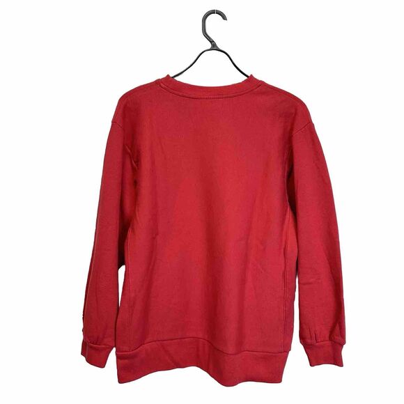 Vintage Champion‎ Athletic Sweatshirt Red Large Men Embroidered Logo Y2K Sweater - Picture 5 of 10